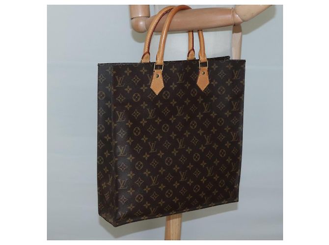 LOUIS VUITTON Borsa Sac Plat Monogram M51140 LV Auth 119745 Monogramma - vista 19