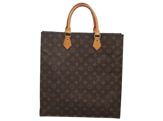 LOUIS VUITTON Borsa Sac Plat Monogram M51140 LV Auth 119745 Monogramma - vista 2