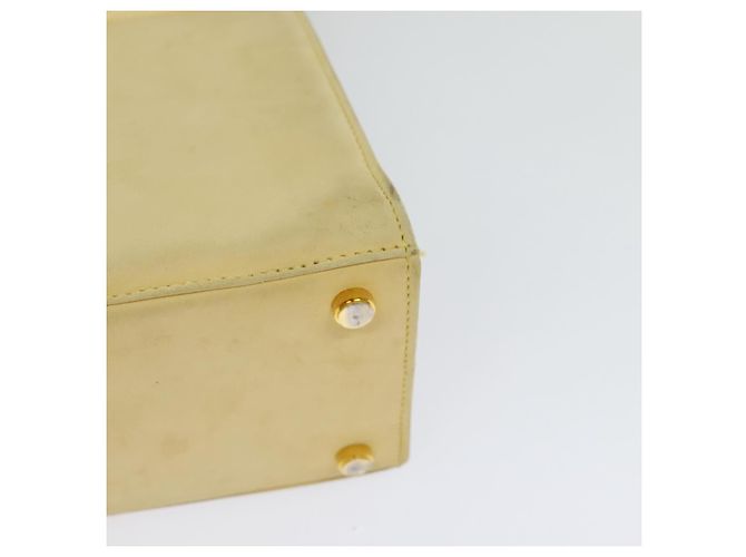 Salvatore Ferragamo Vala Hand Bag Suede Beige Gold Auth BA1438 Golden - view 17
