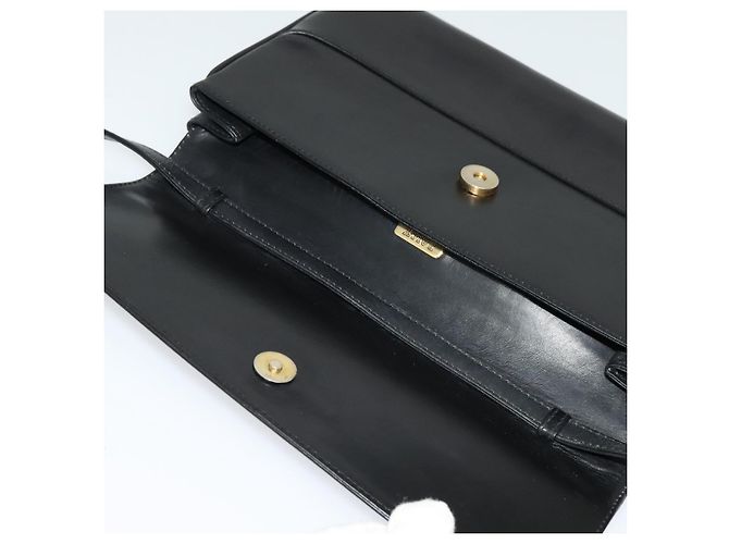 BALLY Schultertasche aus schwarzem Leder Auth BA1165 - Ansicht 10
