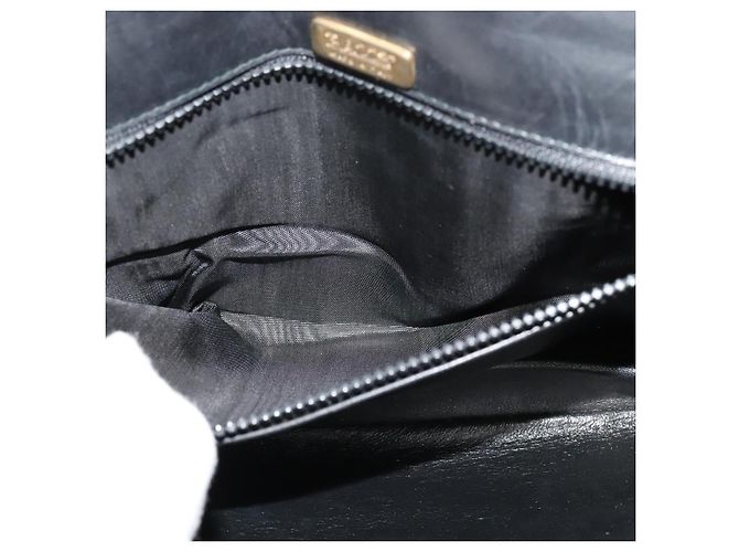 BALLY Schultertasche aus schwarzem Leder Auth BA1165 - Ansicht 12