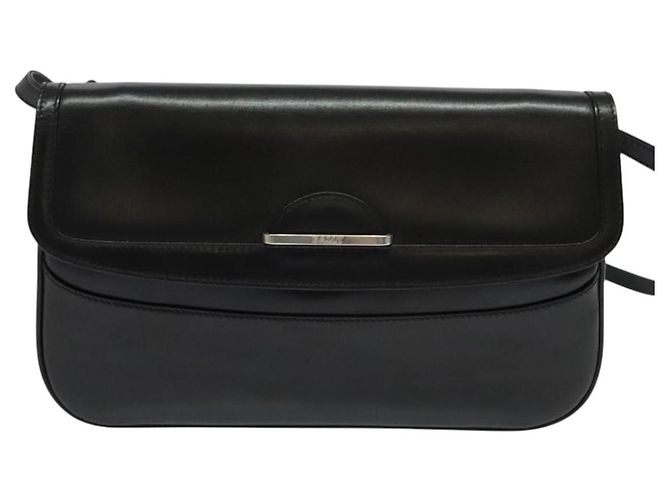 BALLY Schultertasche aus schwarzem Leder Auth BA1165 - Ansicht 13