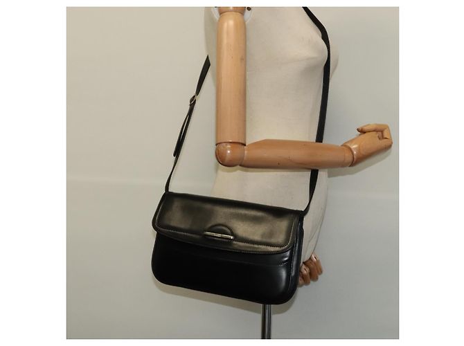 BALLY Schultertasche aus schwarzem Leder Auth BA1165 - Ansicht 21