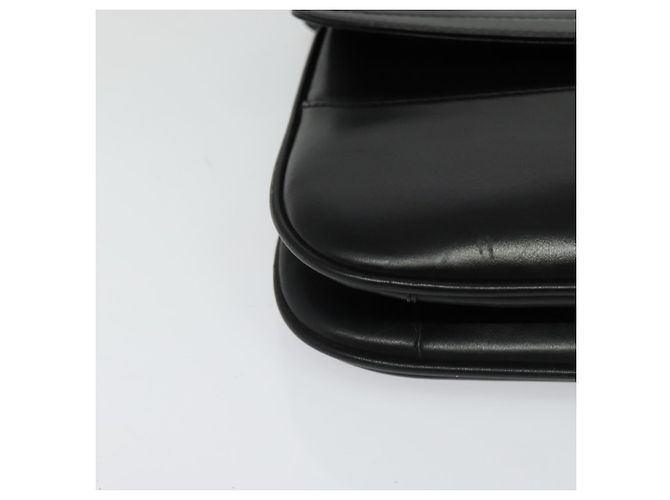 BALLY Schultertasche aus schwarzem Leder Auth BA1165 - Ansicht 9