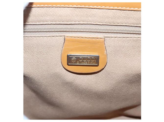 Gucci Borsa a spalla Micro GG Supreme PVC Beige Oro 001 116 0924 Auth th5924 D'oro - vista 16