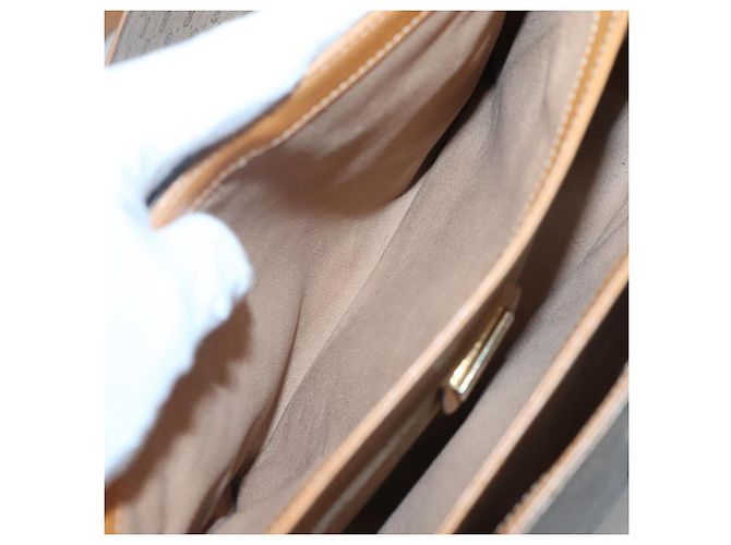 Gucci Borsa a spalla Micro GG Supreme PVC Beige Oro 001 116 0924 Auth th5924 D'oro - vista 20