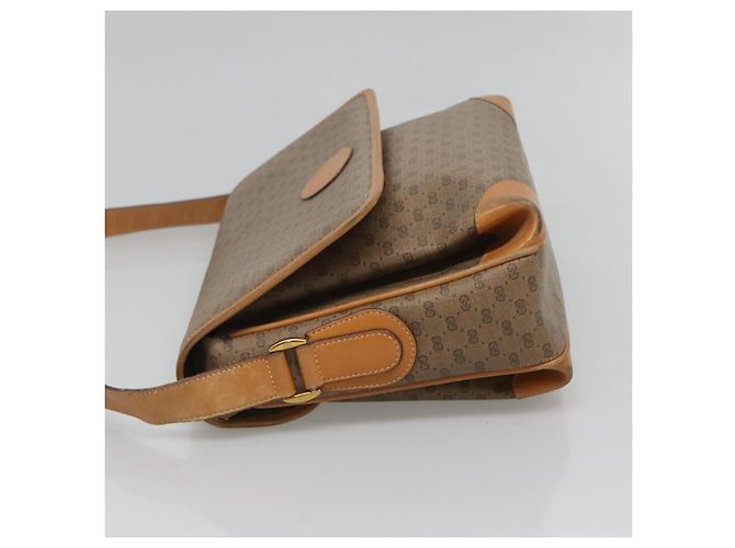 Gucci Borsa a spalla Micro GG Supreme PVC Beige Oro 001 116 0924 Auth th5924 D'oro - vista 3