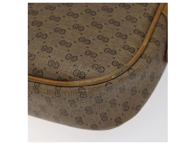 Gucci Borsa a spalla Micro GG Supreme in PVC Beige Auth BA1399 - vista 16