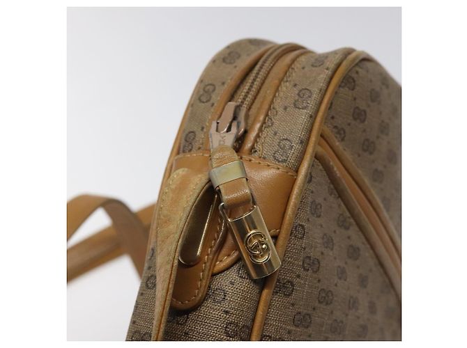 Gucci Borsa a spalla Micro GG Supreme in PVC Beige Auth BA1399 - vista 20