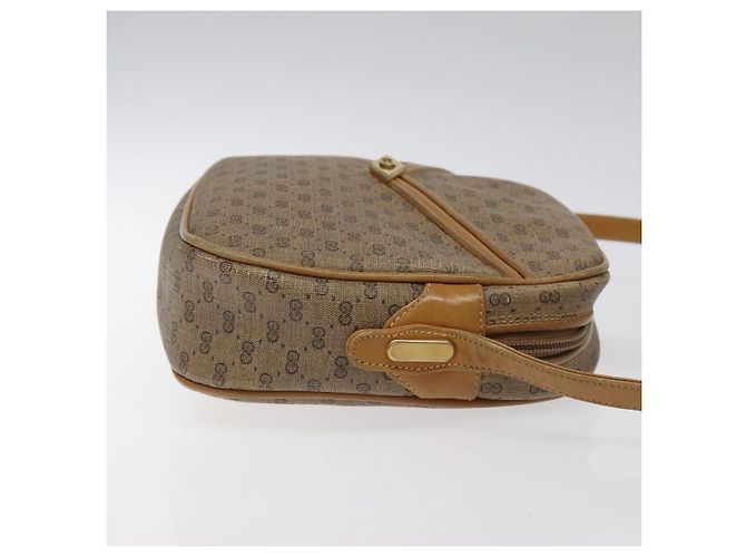 Gucci Borsa a spalla Micro GG Supreme in PVC Beige Auth BA1399 - vista 3