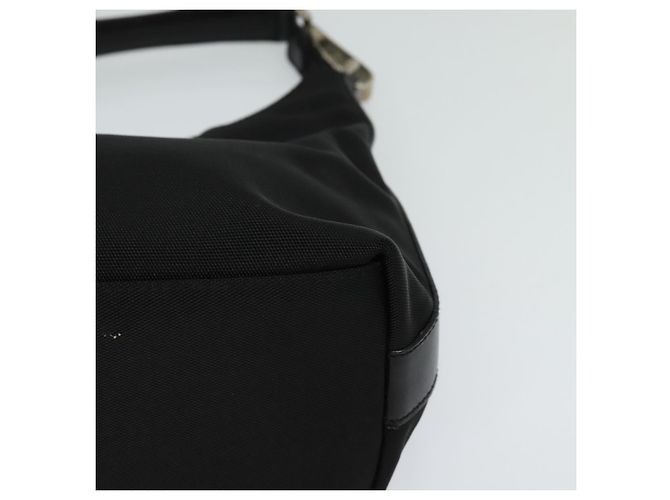 Borsa a mano GUCCI in nylon nero argento 000 0601 Auth ep8657 - vista 14