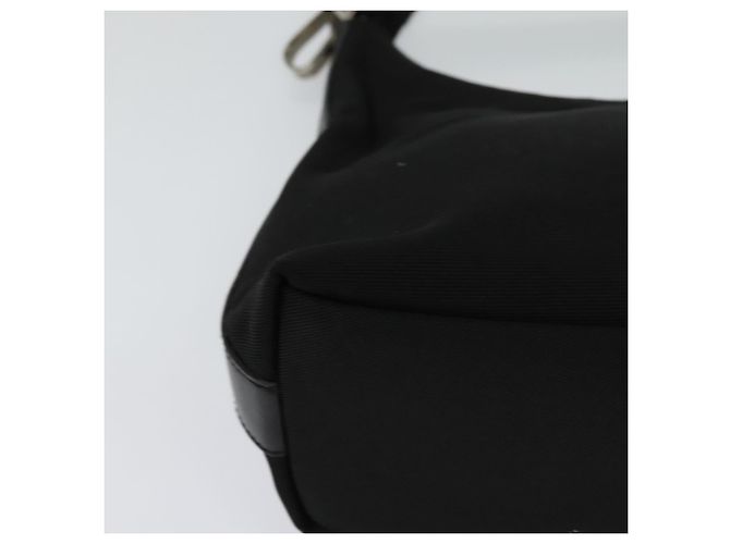 Borsa a mano GUCCI in nylon nero argento 000 0601 Auth ep8657 - vista 15