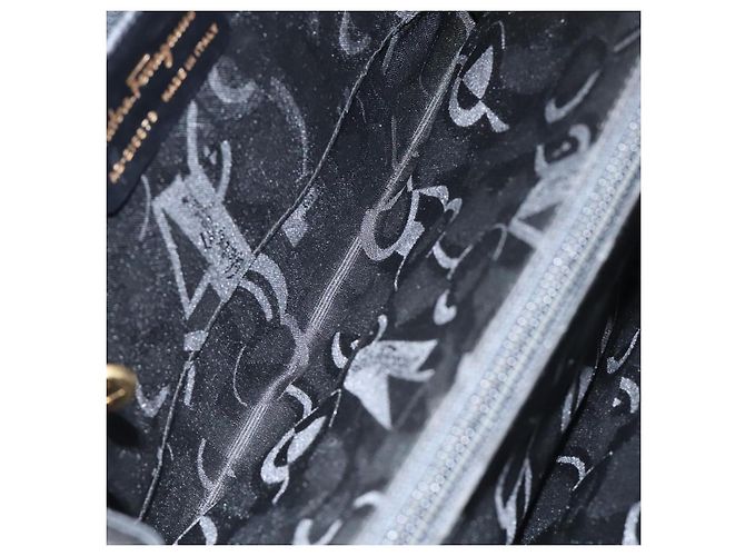 Schultertasche Salvatore Ferragamo aus schwarzem Leder mit Gold Auth 116392 Golden - Ansicht 11
