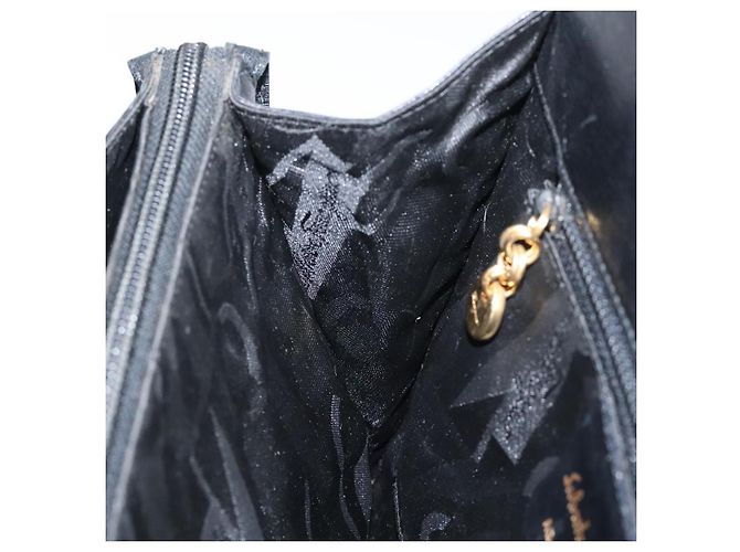 Schultertasche Salvatore Ferragamo aus schwarzem Leder mit Gold Auth 116392 Golden - Ansicht 18