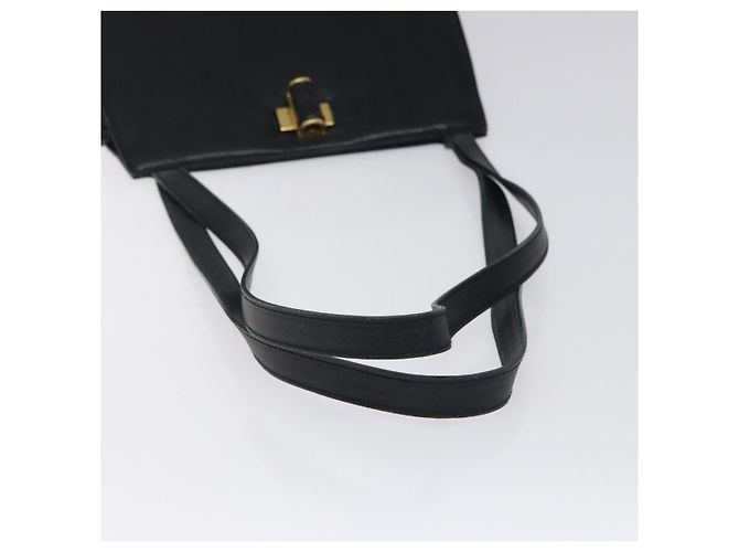 Schultertasche Salvatore Ferragamo aus schwarzem Leder mit Gold Auth 116392 Golden - Ansicht 7