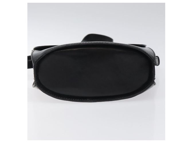 BALLY Bolsa de Ombro de Couro Preta Dourada Auth BA1419 Preto Dourado - vista 5