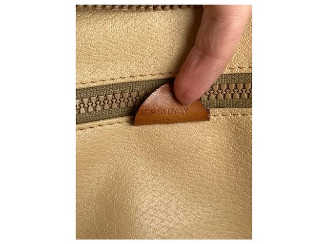 Luggage Céline Valigia in pelle monogramma vintage Celine marrone - vista 4