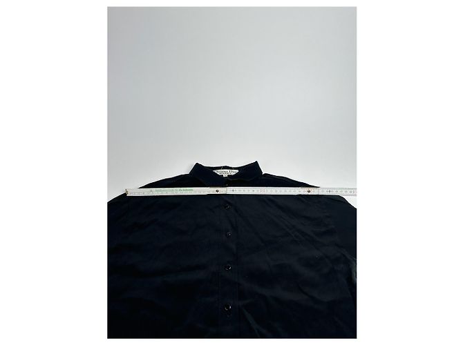 Camicia in seta vintage Dior nera M Nero - vista 12