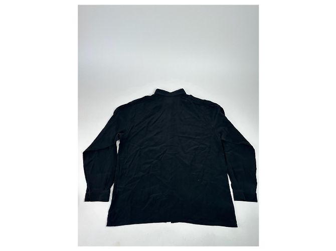 Camicia in seta vintage Dior nera M Nero - vista 13