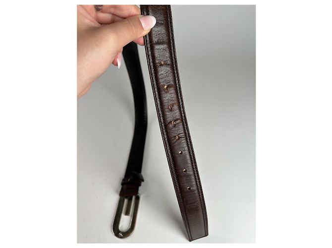 Vintage Gucci Ledergürtel braun - Ansicht 2