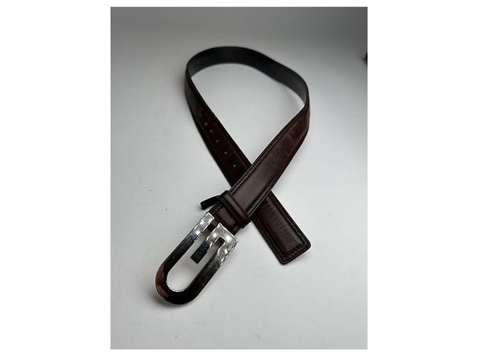 Vintage Gucci Ledergürtel braun - Ansicht 3