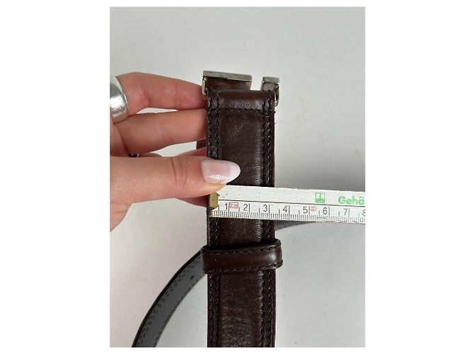 Vintage Gucci Ledergürtel braun - Ansicht 4