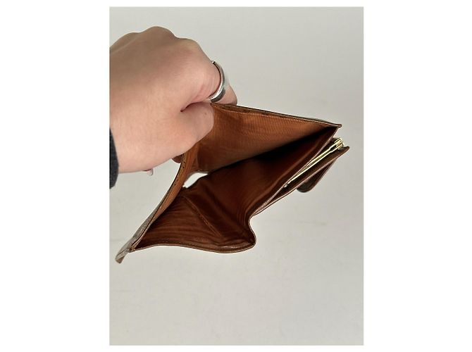 Céline Vintage Celine Paris Monogram Leather wallet brown - view 4