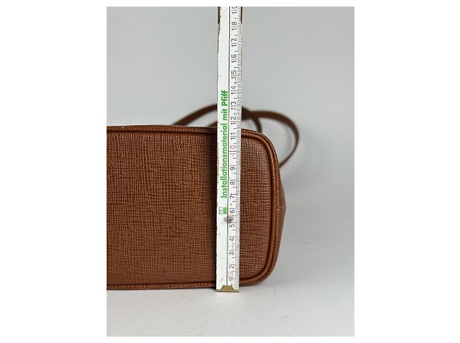 Vintage Courreges Leder Eimer Tasche braun - Ansicht 10