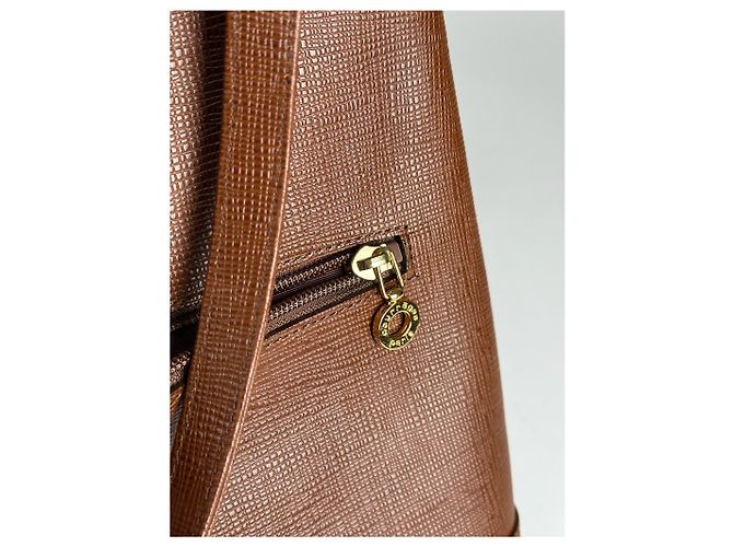 Vintage Courreges Leder Eimer Tasche braun - Ansicht 4