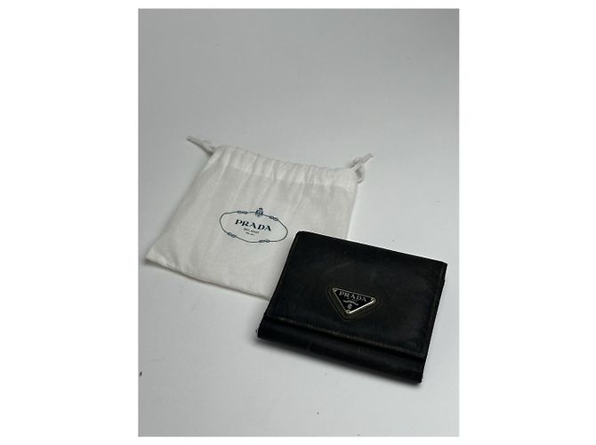 Vintage Prada Tessuto Wallet black - view 3