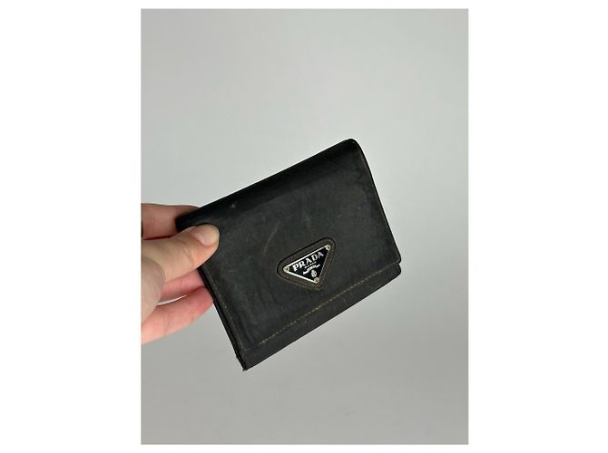 Vintage Prada Tessuto Wallet black - view 7