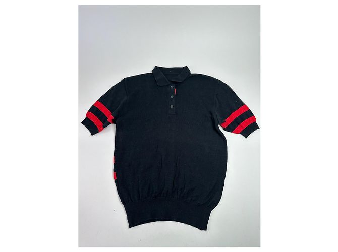 Polo vintage Dior nero rosso bianco - vista 2