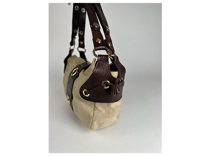 Vintage Marni Handtasche beige und braun - Ansicht 11
