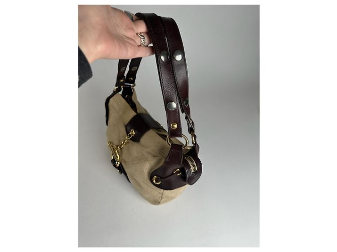 Vintage Marni Handtasche beige und braun - Ansicht 12