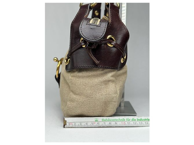 Vintage Marni Handtasche beige und braun - Ansicht 13