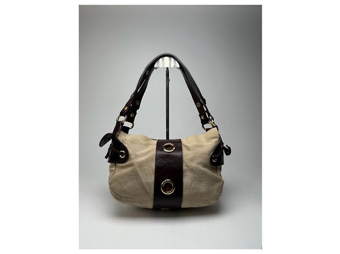 Vintage Marni Handtasche beige und braun - Ansicht 2