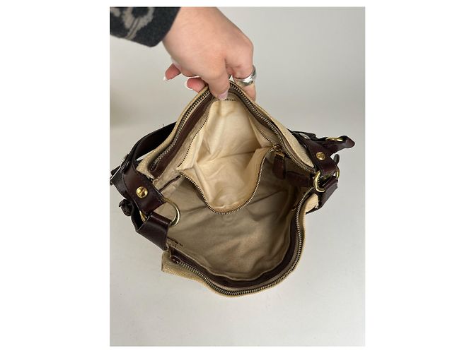 Vintage Marni Handtasche beige und braun - Ansicht 5