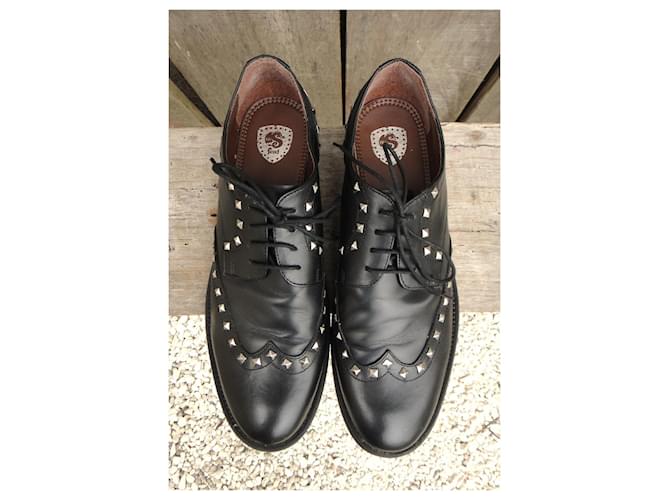 Autre Marque Derby Feud in pelle nera Nero - vista 2