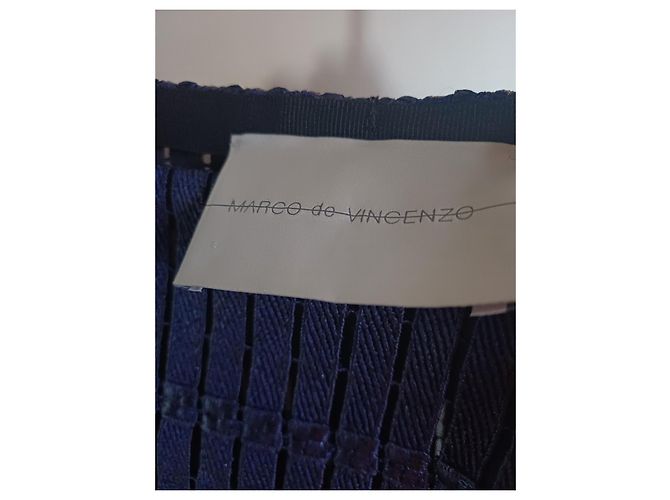 Autre Marque Falda Marco Di Vicenzo Prune de Viscosa Ciruela - vista 3
