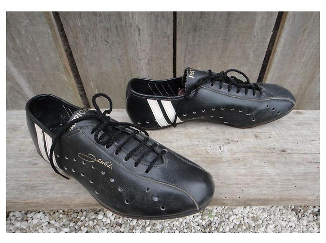 Autre Marque Scarpe da ciclismo Patrick Poulidor pelle nera Nero - vista 4
