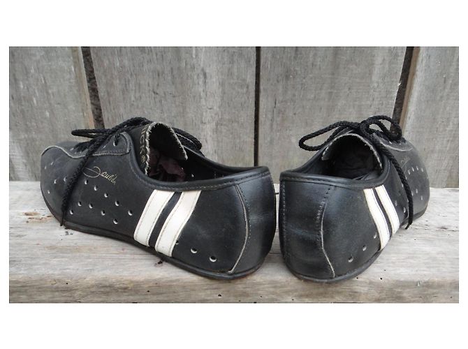 Autre Marque Scarpe da ciclismo Patrick Poulidor pelle nera Nero - vista 5