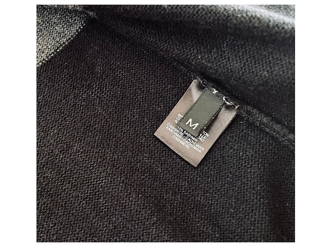Moletom com zíper e capuz de algodão e cashmere Nero La Perla T. M Preto Cinza Cinza antracite - vista 3