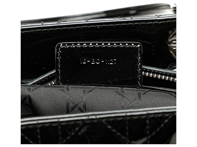 Dior Nero Grande Patente Cannage Lady Dior - vista 6