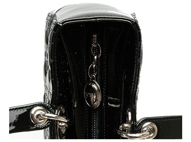 Dior Nero Grande Patente Cannage Lady Dior - vista 7