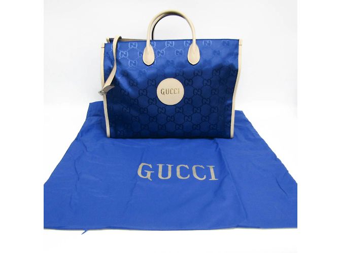 Borsa Gucci Off The Grid GG 630353 Blu Bianco sporco - vista 2
