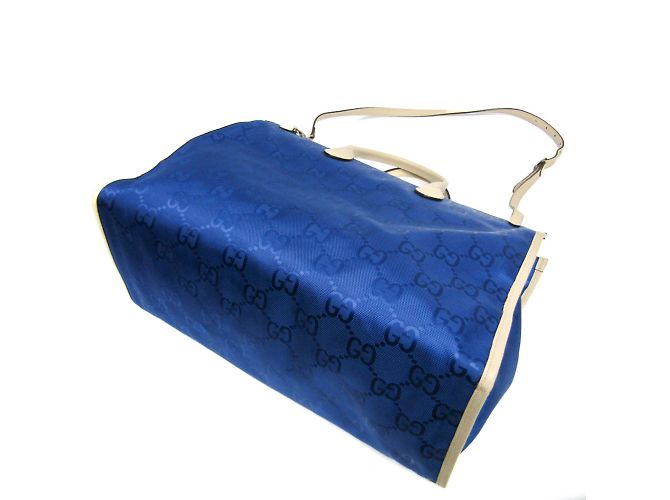 Borsa Gucci Off The Grid GG 630353 Blu Bianco sporco - vista 3