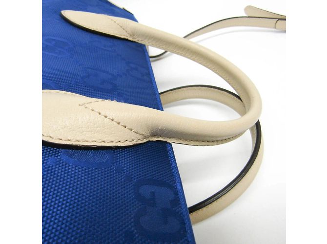 Borsa Gucci Off The Grid GG 630353 Blu Bianco sporco - vista 9