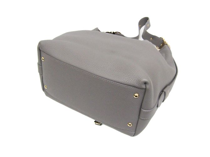 Borsa a spalla in pelle grigia Salvatore Ferragamo Marrone - vista 3