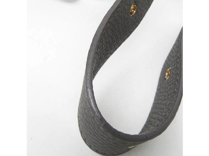Borsa a spalla in pelle grigia Salvatore Ferragamo Marrone - vista 9