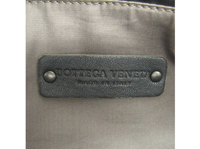 Borsa in pelle Intrecciato di Bottega Veneta Marrone Crudo - vista 15
